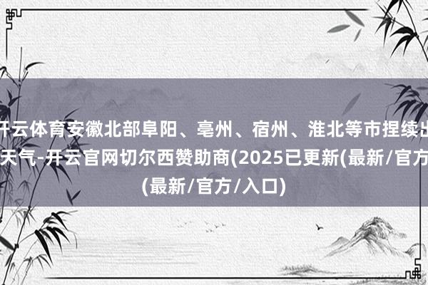 开云体育安徽北部阜阳、亳州、宿州、淮北等市捏续出现少雨天气-开云官网切尔西赞助商(2025已更新(最新/官方/入口)