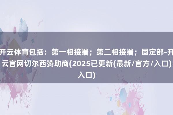 开云体育包括:第一相接端;第二相接端;固定部-开云官网切尔西赞助商(2025已更新(最新/官方/入口)