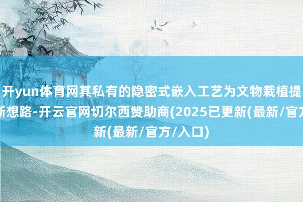 开yun体育网其私有的隐密式嵌入工艺为文物栽植提供了全新想路-开云官网切尔西赞助商(2025已更新(最新/官方/入口)