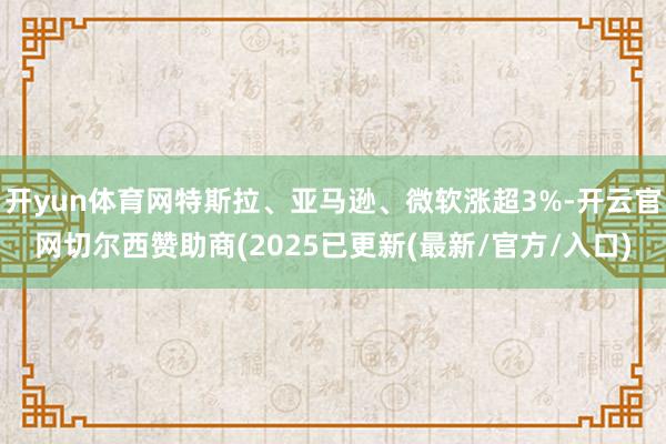 开yun体育网特斯拉、亚马逊、微软涨超3%-开云官网切尔西赞助商(2025已更新(最新/官方/入口)